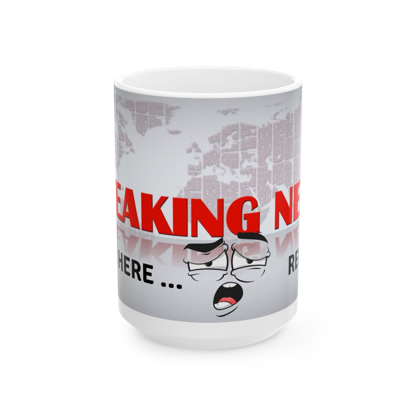 Funny Breaking News Ceramic Coffee Mug - Perfect Gift for News Lovers