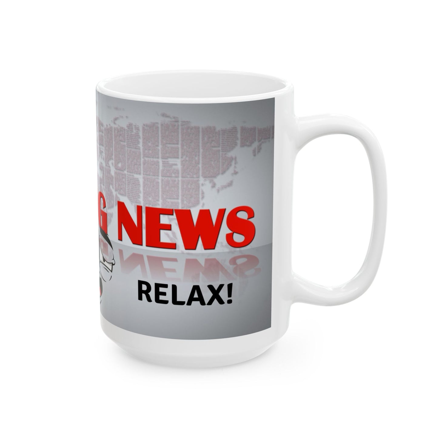 Funny Breaking News Ceramic Coffee Mug - Perfect Gift for News Lovers