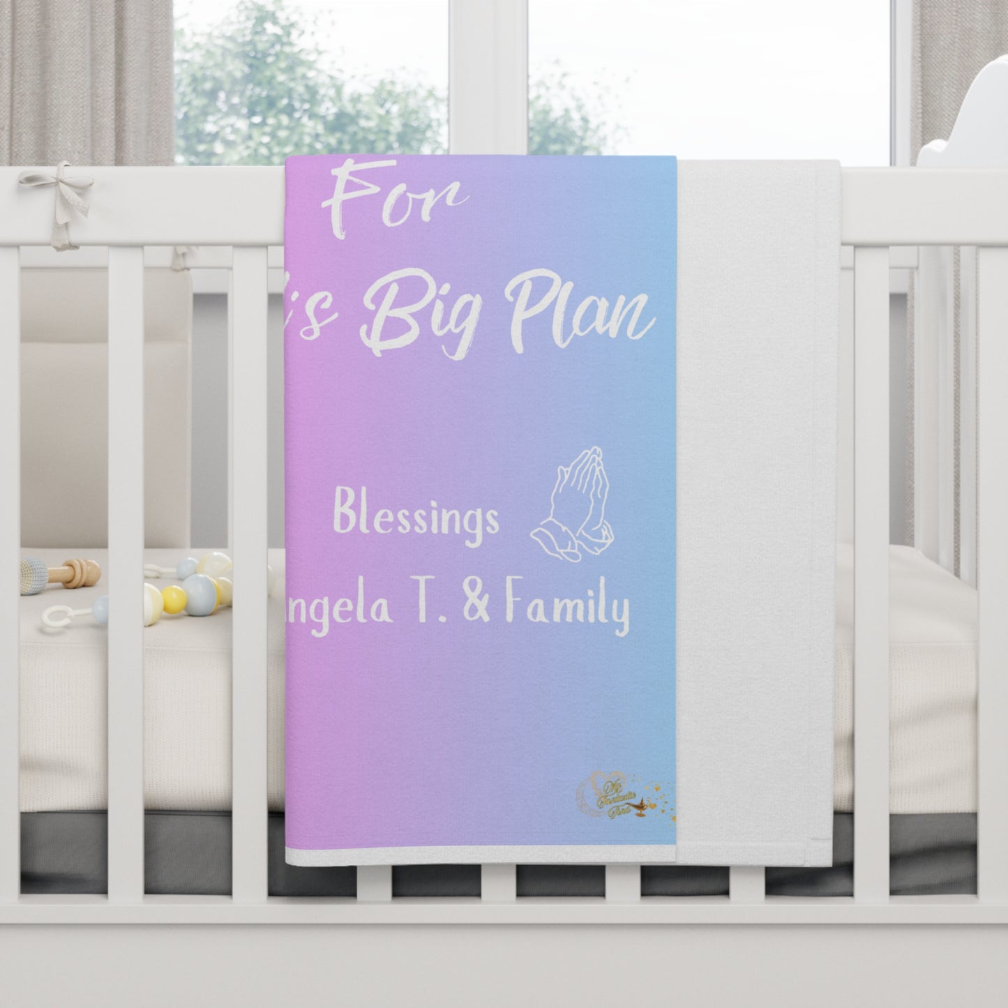 Welcome Little One Soft Fleece Baby Blanket – Sweet Hearts & Blessings