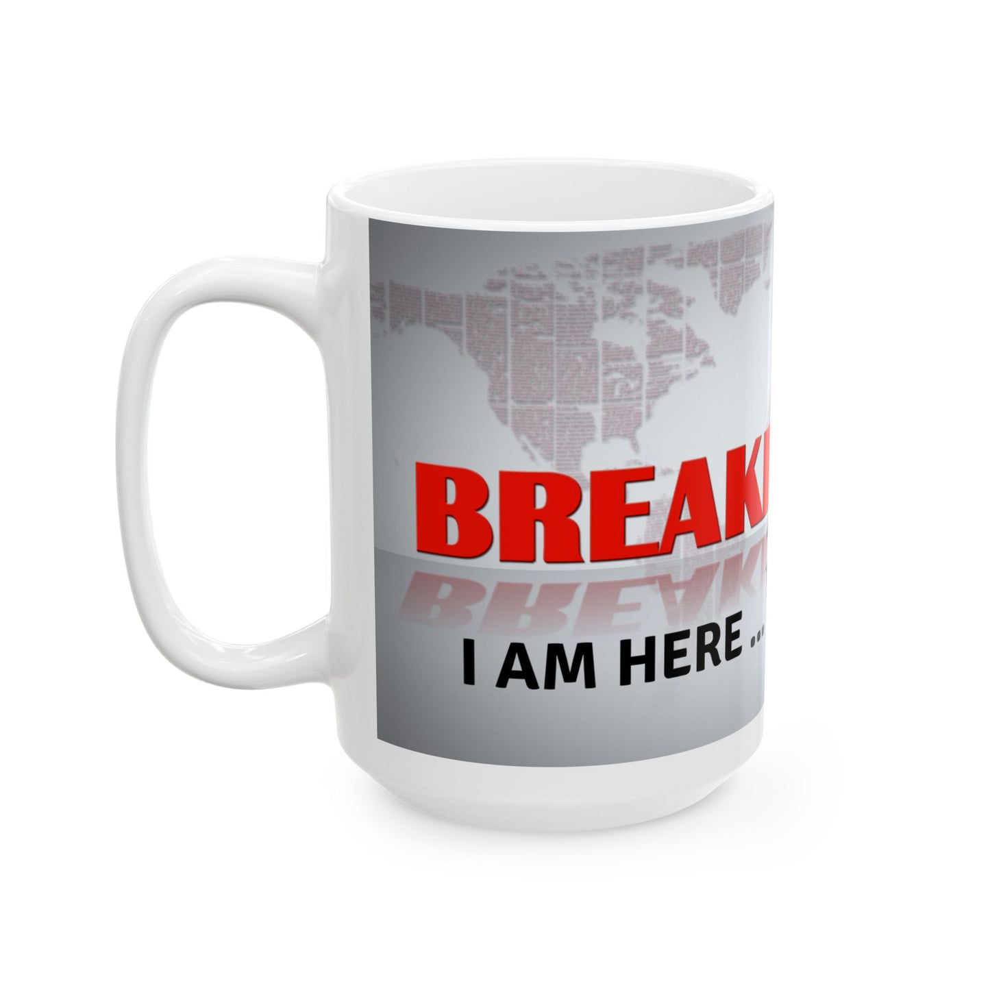 Funny Breaking News Ceramic Coffee Mug - Perfect Gift for News Lovers