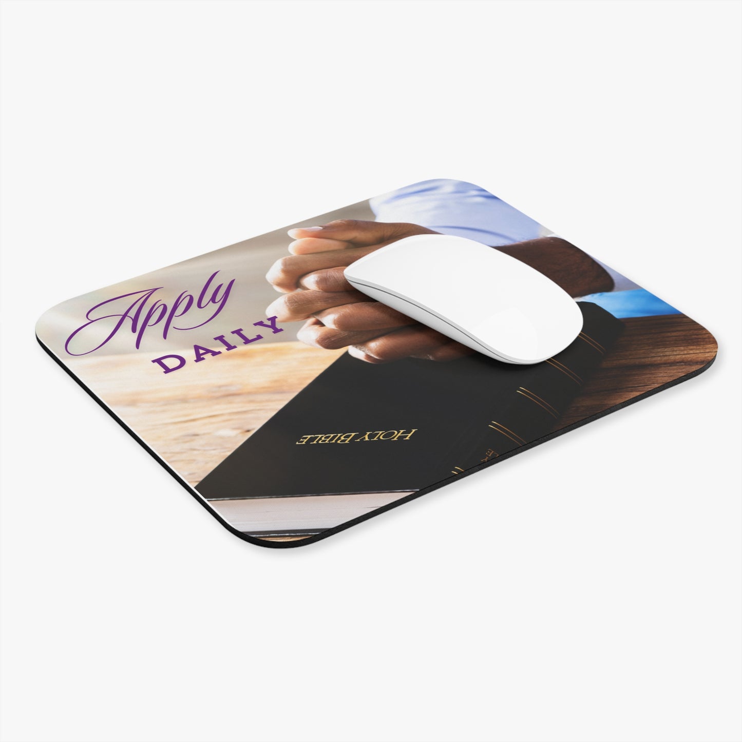 Inspirational Mouse Pad - 'Apply Daily' Motivational Desk Accessory